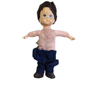 Vintage Praise doll unlimited boy doll 1983 Sold as is 15" black hair blue eyes